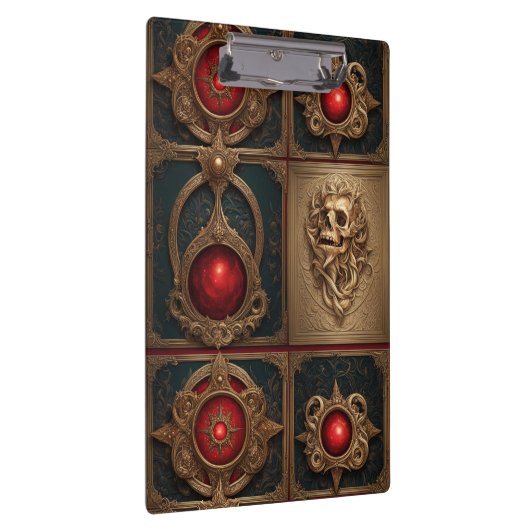 Gothic Book Cover Klemmbrett (Rechts)