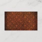 Gothic Border Vintag Viktorianisch Visitenkarte (Rückseite)