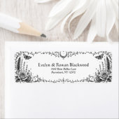 Gothic Botanical Schwarz-Weiß-Hochzeit (Insitu)