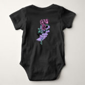Gothic Bouquet Baby Bodysuit Baby Strampler (Rückseite)