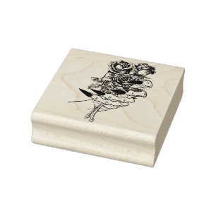 Gothic Bouquet Briefmarke Gummistempel