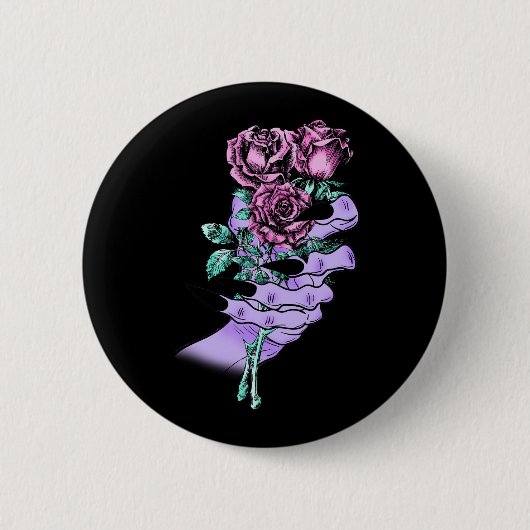 Gothic Bouquet Button (Vorderseite)