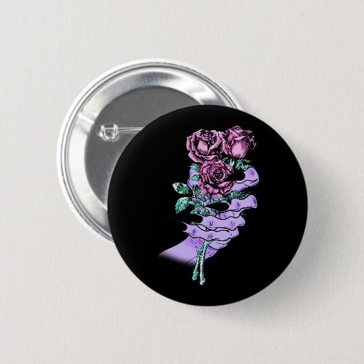 Gothic Bouquet Button (Vorne & Hinten)