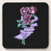 Gothic Bouquet Cork-Backed Untersetzer (Vorderseite)