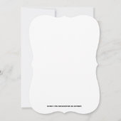 Gothic Bouquet Flat Greeting Card Einladung (Rückseite)