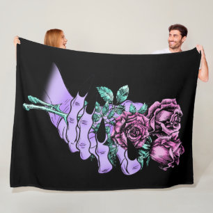 Gothic Bouquet Fleece Blanket