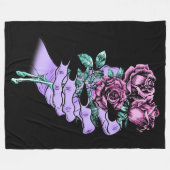 Gothic Bouquet Fleece Blanket (Vorderseite (Horizontal))
