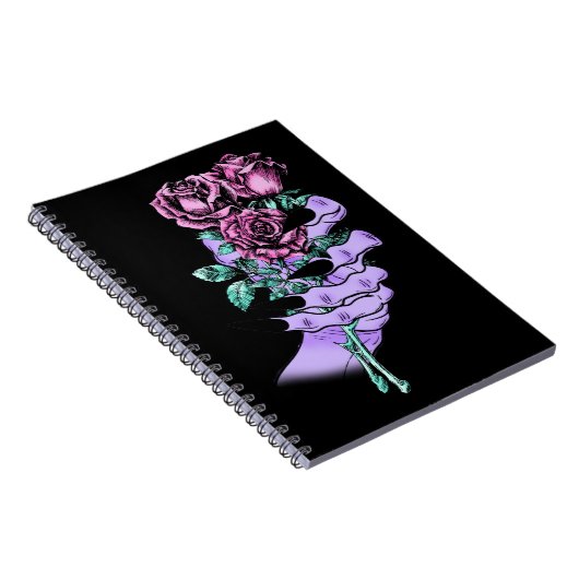 Gothic Bouquet Foto Notebook Notizblock (Rechte Seite)