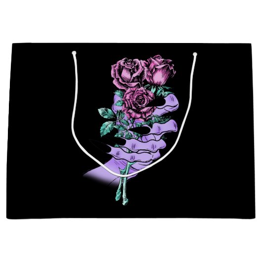 Gothic Bouquet Geschenktaschen Große Geschenktüte (Vorderseite)