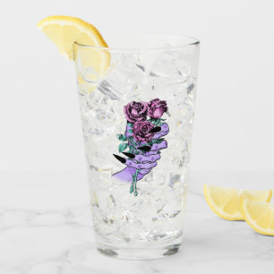 Gothic Bouquet Glass Tumbler