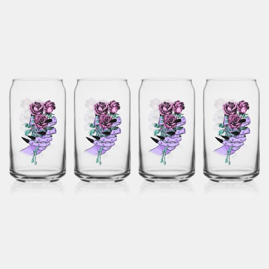 Gothic Bouquet Glasses Dosenglas (Vorderseite)