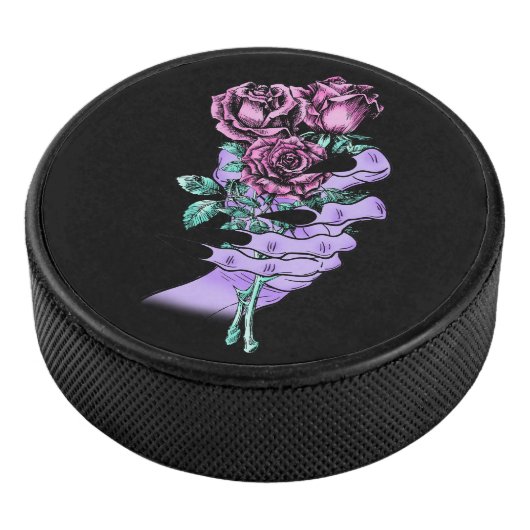 Gothic Bouquet Hockey Puck (3/4)