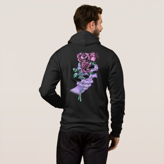 Gothic Bouquet Hoodie (Schwarz voll)