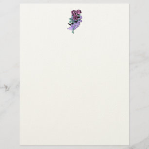 Gothic Bouquet Letterhead Briefbogen