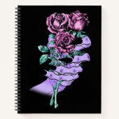 Gothic Bouquet-Notebook Notizblock (Vorderseite)