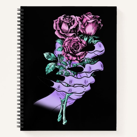 Gothic Bouquet-Notebook Notizblock (Vorderseite)