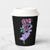 Gothic Bouquet Paper Cups Pappbecher (Rückseite)