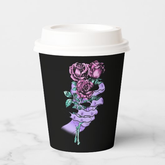 Gothic Bouquet Paper Cups Pappbecher (Vorderseite)