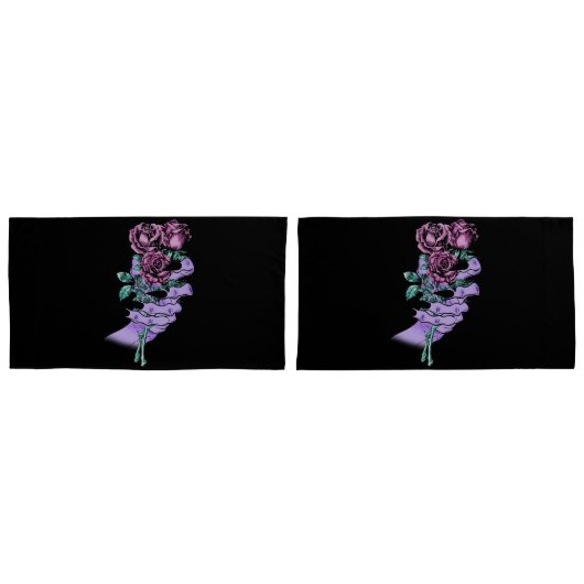 Gothic Bouquet Pillowcases Kissenbezug (Vorderseite-Set)