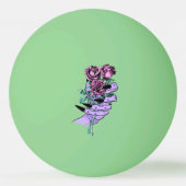 Gothic Bouquet Ping Pong Balls Tischtennisball (Rückseite)