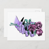 Gothic Bouquet Postcard Postkarte (Vorne/Hinten)