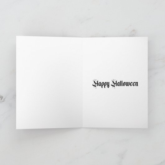 Gothic Bouquet Skull and Candles Karte (Innenseite)