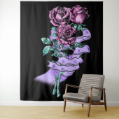 Gothic Bouquet Tapestry Wandteppich (Beispiel)