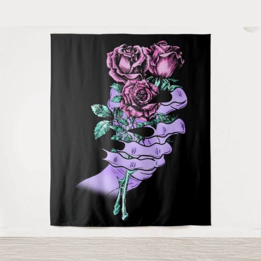 Gothic Bouquet Tapestry Wandteppich (Vorderseite)