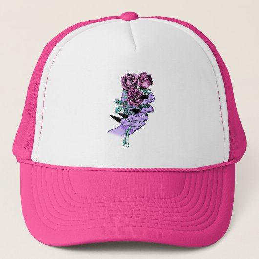 Gothic Bouquet Trucker Hat Truckerkappe (Vorderseite)