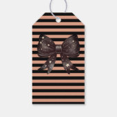Gothic Bow Halloween Geschenkanhänger (Rückseite)