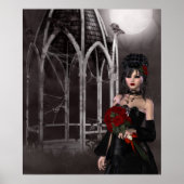 Gothic-Bräune & Rose von Gothic-Pavillon Poster (Vorne)