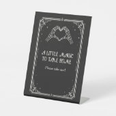 Gothic Braut oder Stirb - Geschenk für Brautparty Sockelschild (Vorderseite)