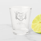 Gothic Braut oder stirb Junggesellinnen-Abschiedsp Schnapsglas (Rückseite)