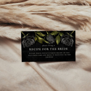 Gothic-Brautjungfer-Party-Rezept-Anfrage Begleitkarte