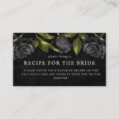 Gothic-Brautparty-Rezept-Anfrage Begleitkarte (Vorderseite)