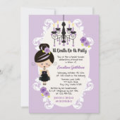 Gothic Bridal Shower Einladungen Hochzeitskleid (Vorderseite)