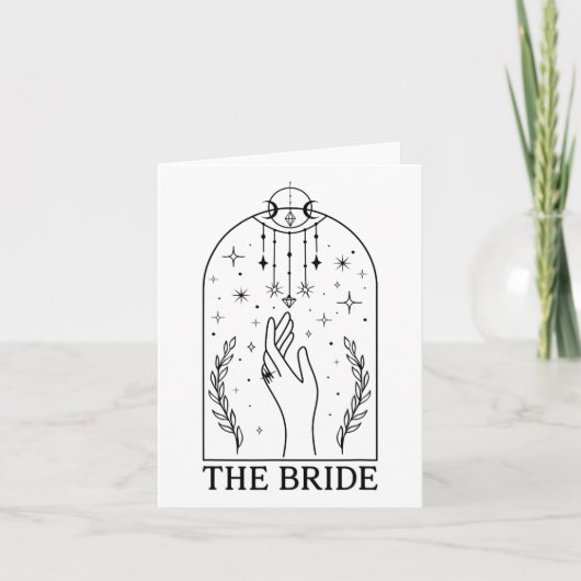 Gothic Bride Coven Tarot Matching Bachelorette Par Karte (Vorderseite)