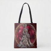 Gothic Bride in Crimson Red Tasche (Vorderseite)