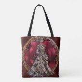 Gothic Bride in Crimson Red Tasche (Rückseite)