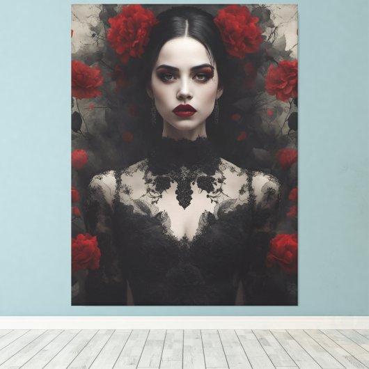 Gothic Bride Leinwanddruck (Insitu (Holzboden))