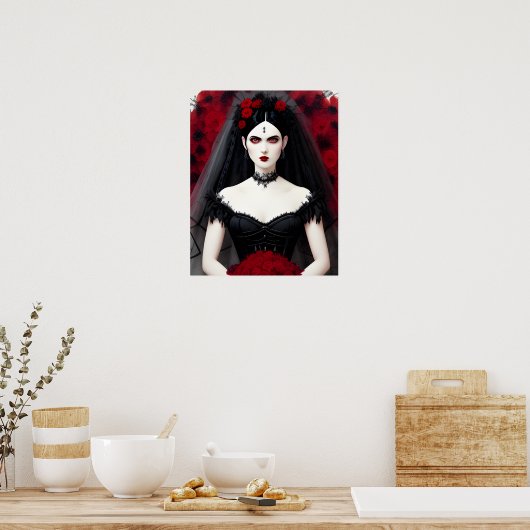 Gothic Bride Poster (Küche)