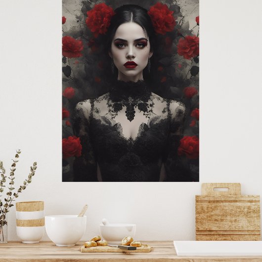 Gothic Bride Poster (Küche)