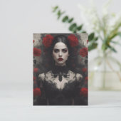 Gothic Bride Postkarte (Stehend Vorderseite)