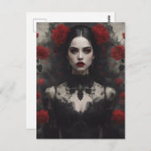 Gothic Bride Postkarte (Vorne/Hinten)