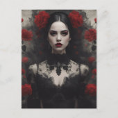 Gothic Bride Postkarte (Vorderseite)