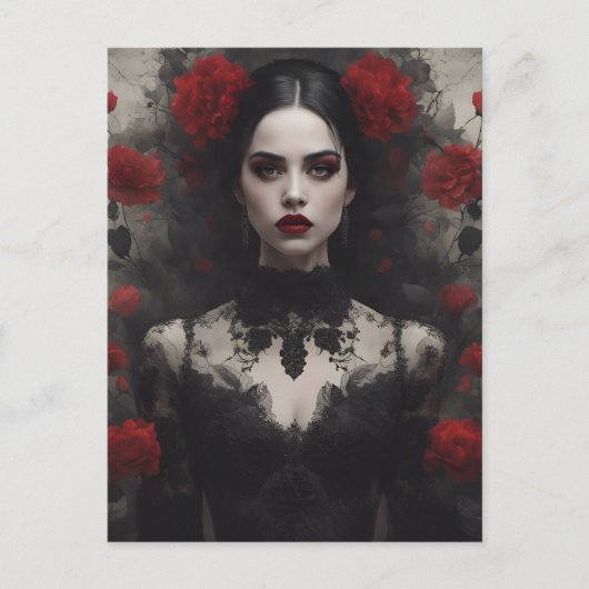 Gothic Bride Postkarte (Vorderseite)