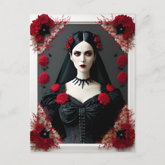 Gothic Bride Postkarte (Vorderseite)
