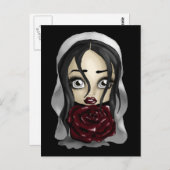 Gothic Bride Postkarte (Vorne/Hinten)