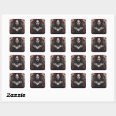 Gothic Bride Quadratischer Aufkleber (Blatt)
