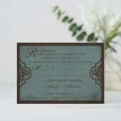 Gothic Bride RSVP Card_Dolores2 Karte (Stehend Vorderseite)